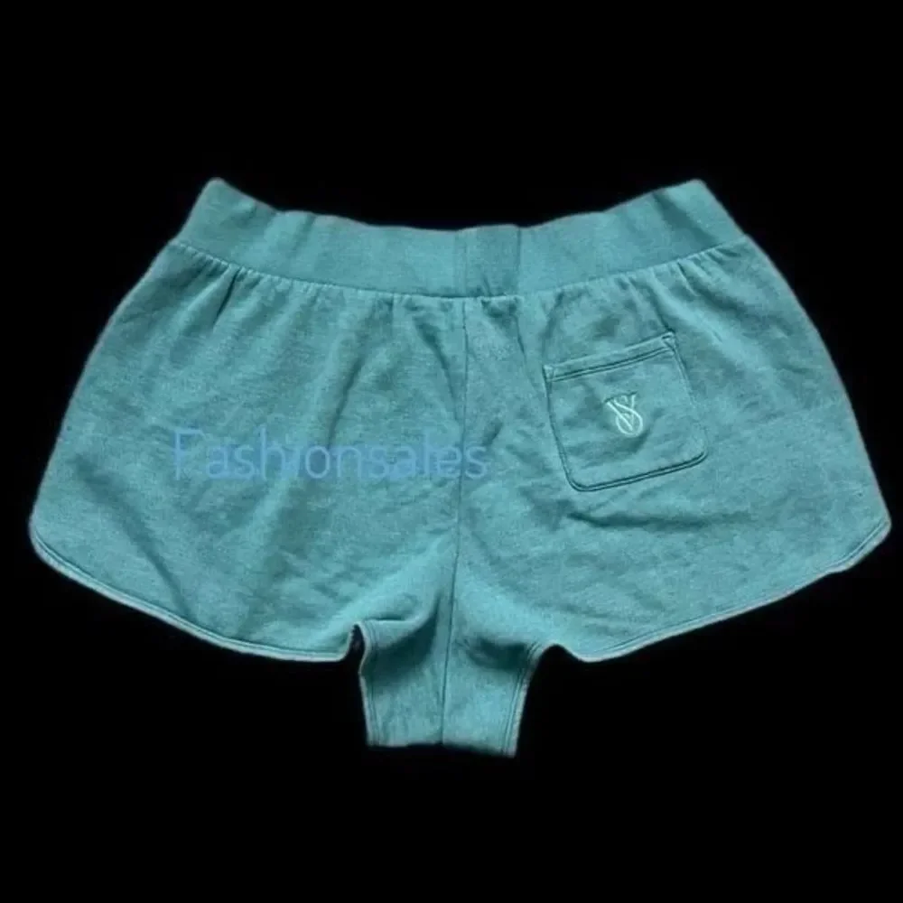 Victorias Secret On Point Soft Fleece lounge Shorts Teal XXL